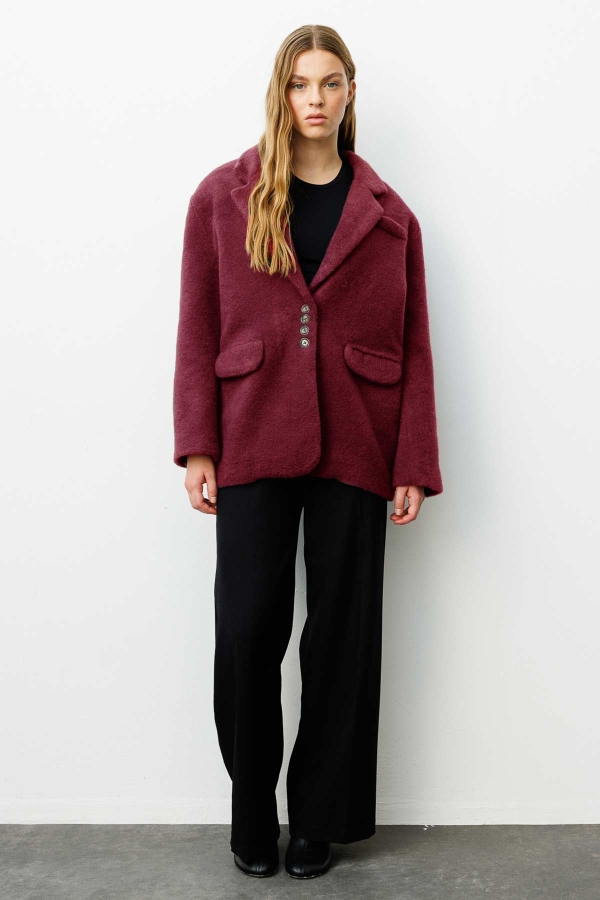 Alaska Kruvaze Bordo Blazer · 3