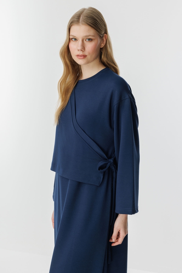 Anvelop Lacivert Elbise · 2