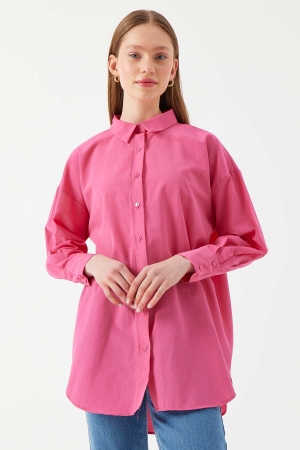 Basıc Gömlek - Pembe