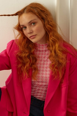 Baskılı Body - Pembe