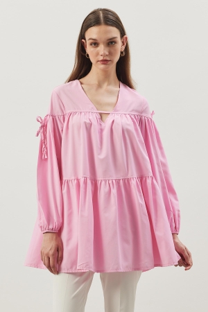 Biyeli Tunik - Pembe