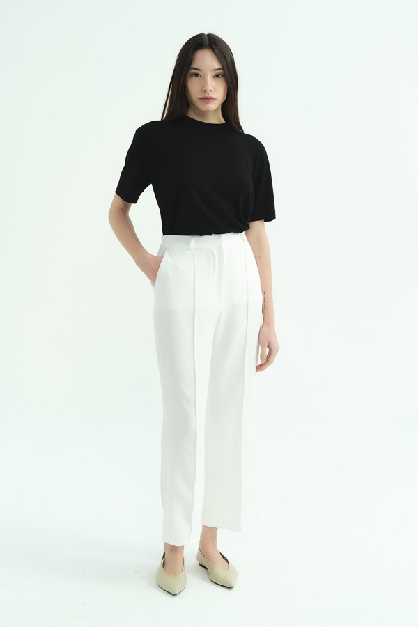 Hooopstore - Flare Beyaz Pantolon