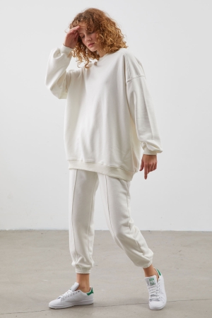 Jogger Pantolon - Ekru