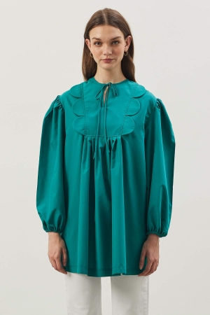 Kaa Poplin Tunik - Benetton Yeşili