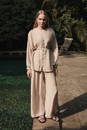 Beli elastik pantolon