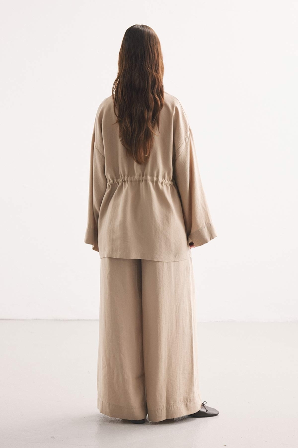 Önden Bağlama Detaylı Taş Kimono Pantolon Takım · 6