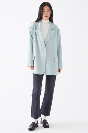 Oversize Blazer Ceket - Çağla