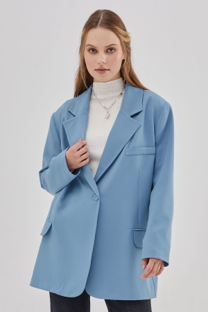 Oversize Blazer Ceket - Petrol