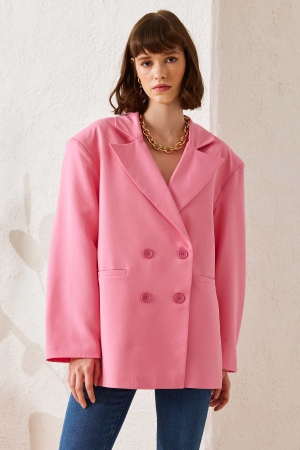 Oversize Ceket - Pembe