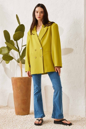 Oversize Ceket - Yeşil