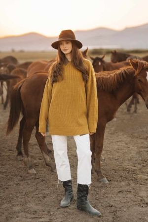 Oversize Kazak - Kivi Yeşili
