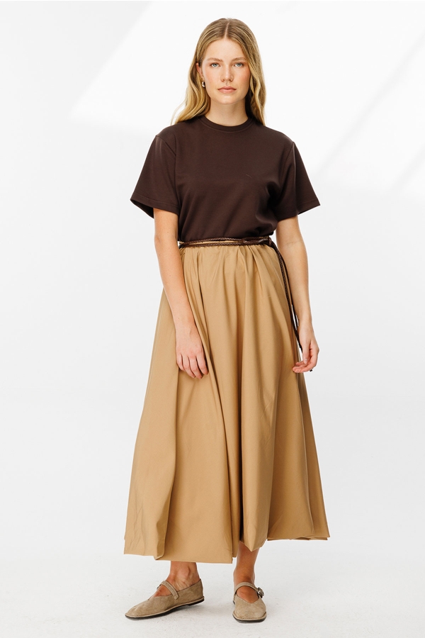 Pamuklu Basic Kahve Tshirt · 7