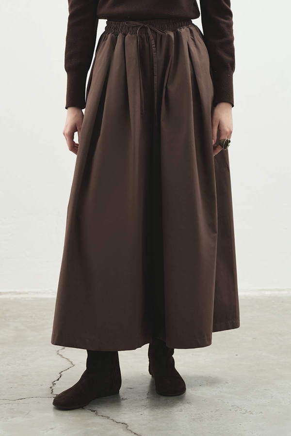 Hooopstore - Pamuklu Rahat Kesim Kahve Pantolon