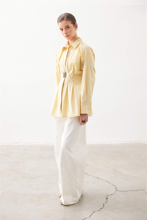 Pilili Poplin Butter Yellow Gömlek · 6