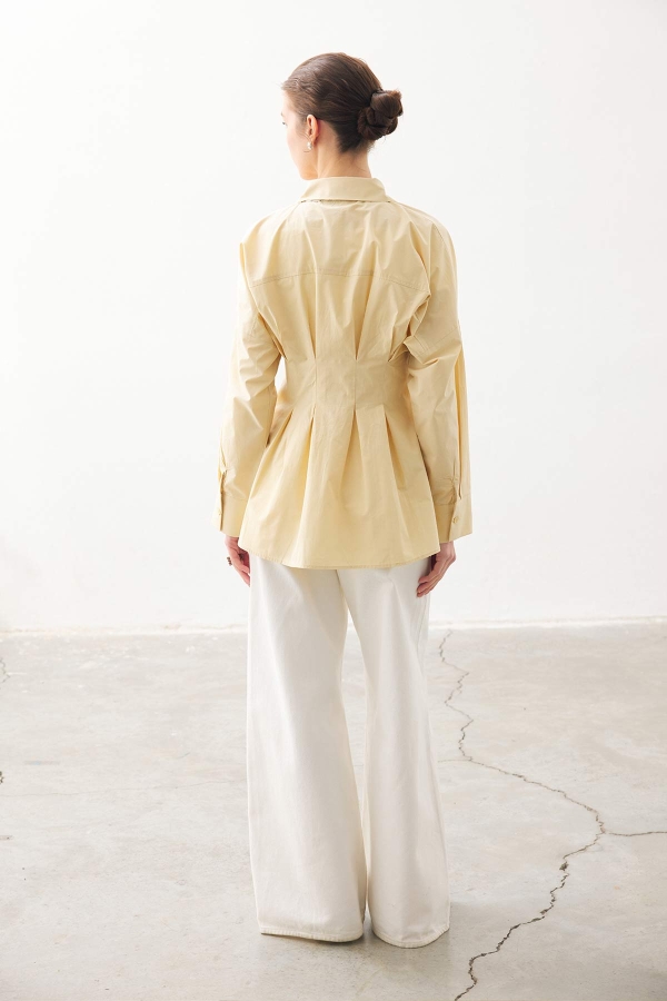 Pilili Poplin Butter Yellow Gömlek · 8