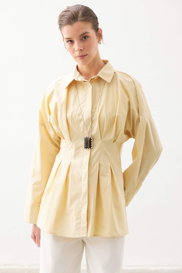 Pilili Poplin Butter Yellow Gömlek · 4