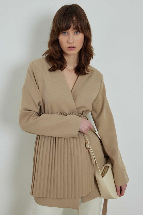 Pilise Aksesuarlı Blazer Taş Ceket · 4
