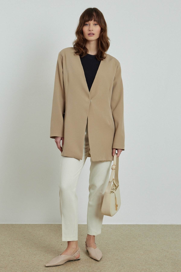 Pilise Aksesuarlı Blazer Taş Ceket · 7
