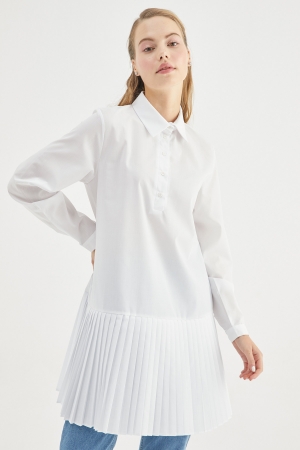 Poplin Tunik - Beyaz