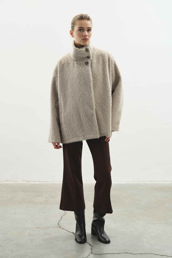 Hooopstore - Premium Dik Yaka Vizon Kaban