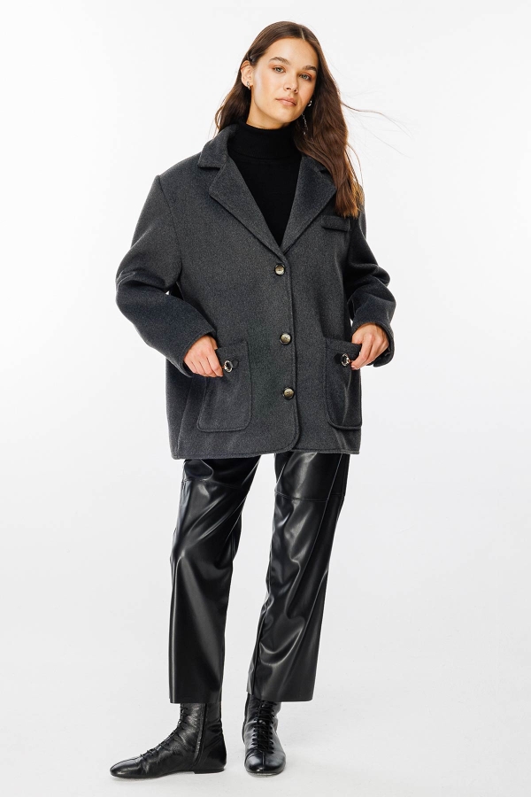 Premium Kasha Antrasit Blazer - Hooopstore
