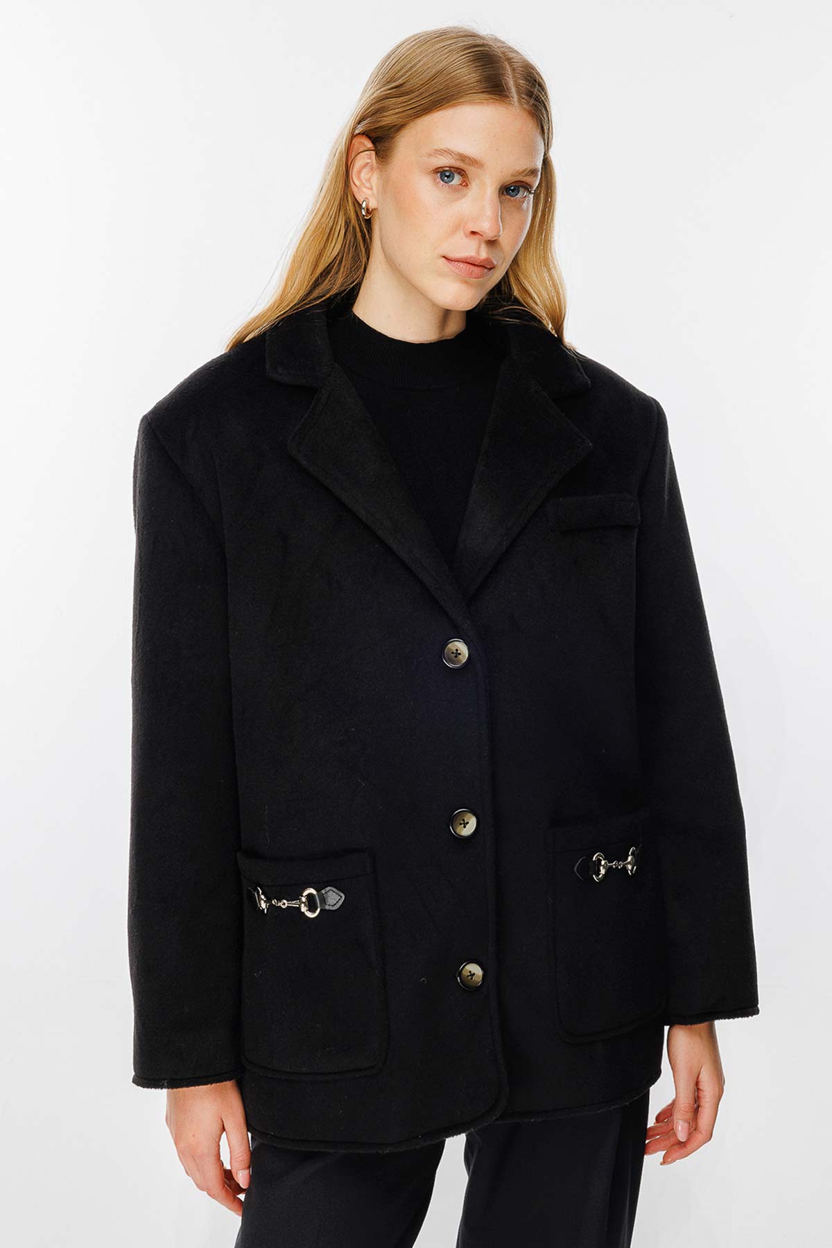 Premium Kasha Siyah Blazer
