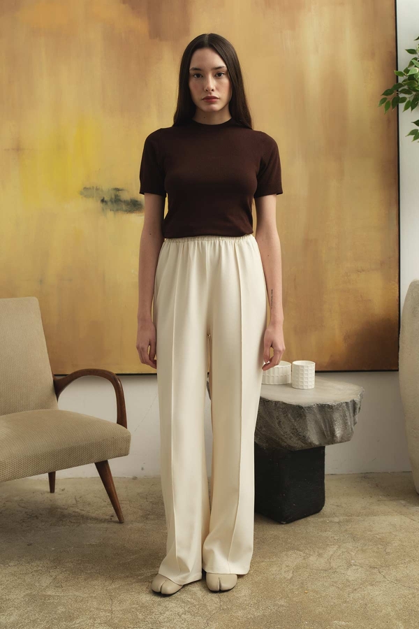 Premium Krem Pantolon