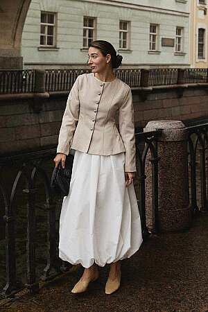 Premium Peplum Form Taş Ceket