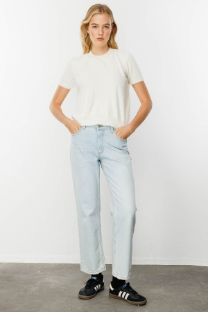 Premium Wide Leg Açık Mavi Jean