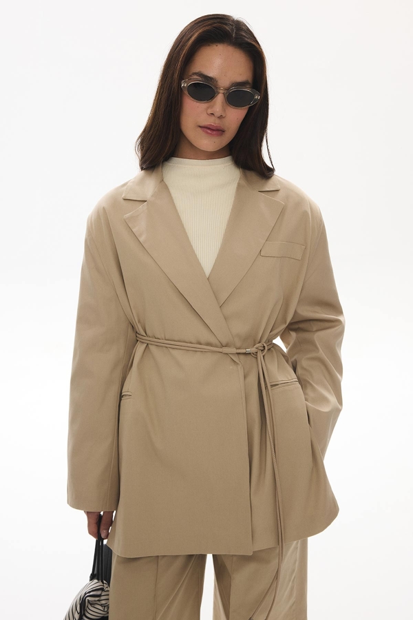 Hooopstore - Suni Deri Kemer - Vizon