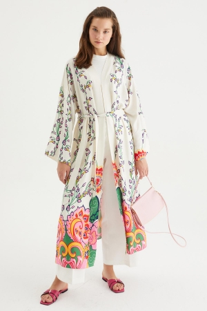Sunny Garden Kimono - Çok Renkli