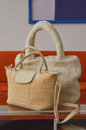 Teddy Tote Bag - Ekru